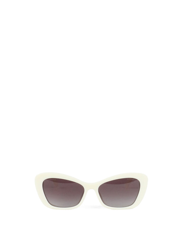 Chanel White Resin Pearl Butterfly Sunglasses