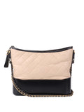 Chanel Large Gabrielle Black and Beige Shoulder Bag.