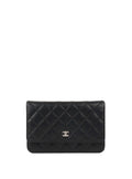 Chanel Black Lambskin Wallet on Chain SHW.
