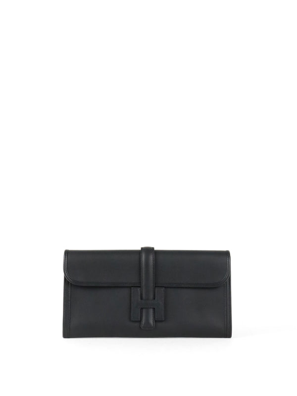 Hermes Noir Swift Jige Elan 29 Clutch