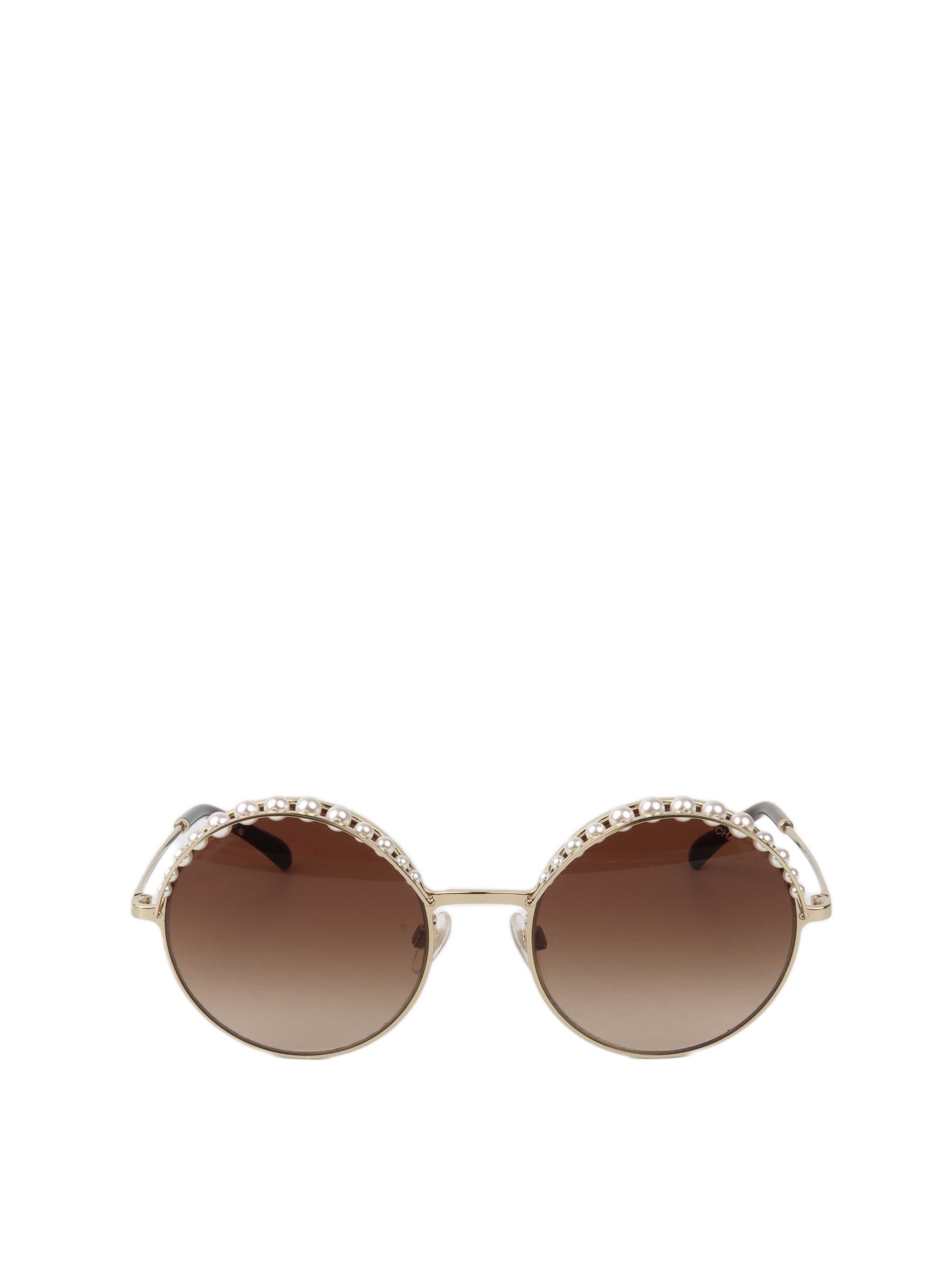 Chanel best sale pearl sunglasses