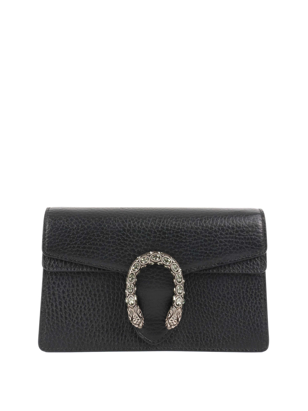 Gucci Black Super Mini Dionysus Bag.