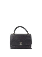 Chanel Black Lambskin 2016 Two - Way Bag SHW.