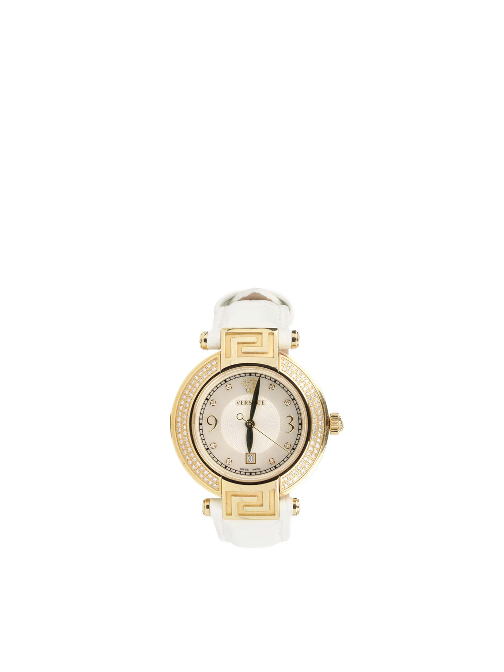 Versace Reve Gold with Diamond and Mother of Pearl 34mm Dial Watch.