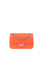Chanel Small Bright Orange 2.55 Bag SHW.