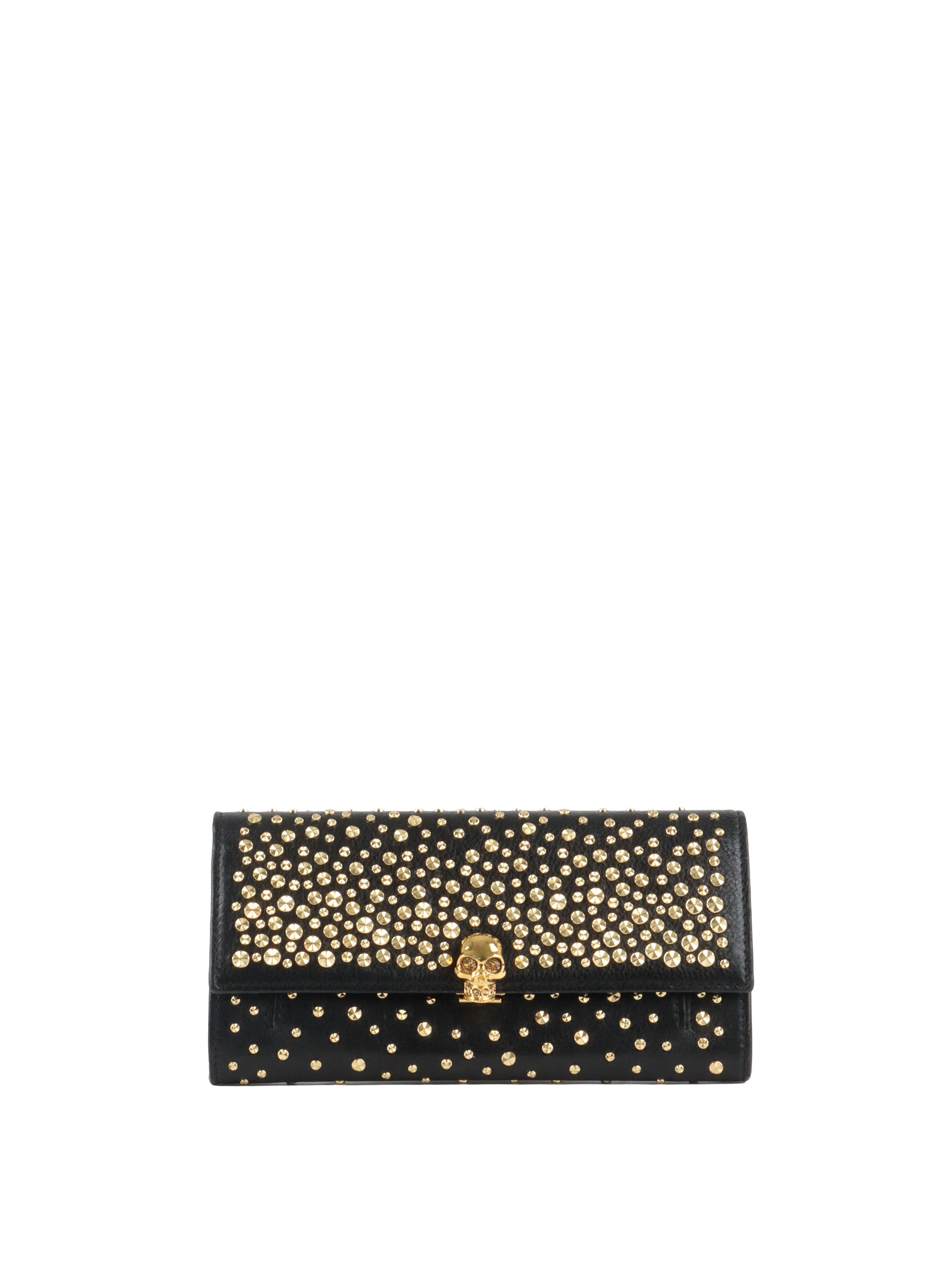 Alexander McQueen Studs & Skull Chain Clutch