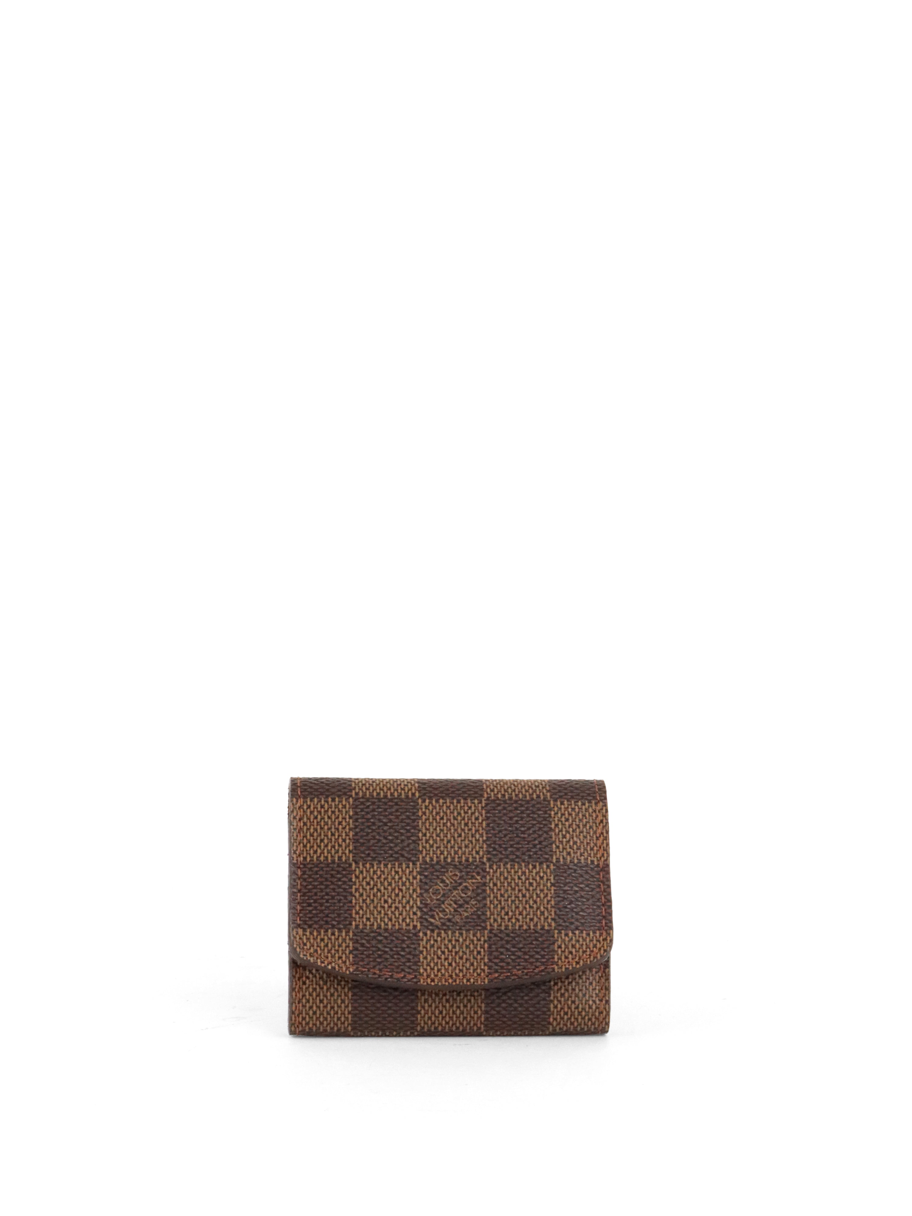 Louis Vuitton Damier Ebene Cufflinks Case