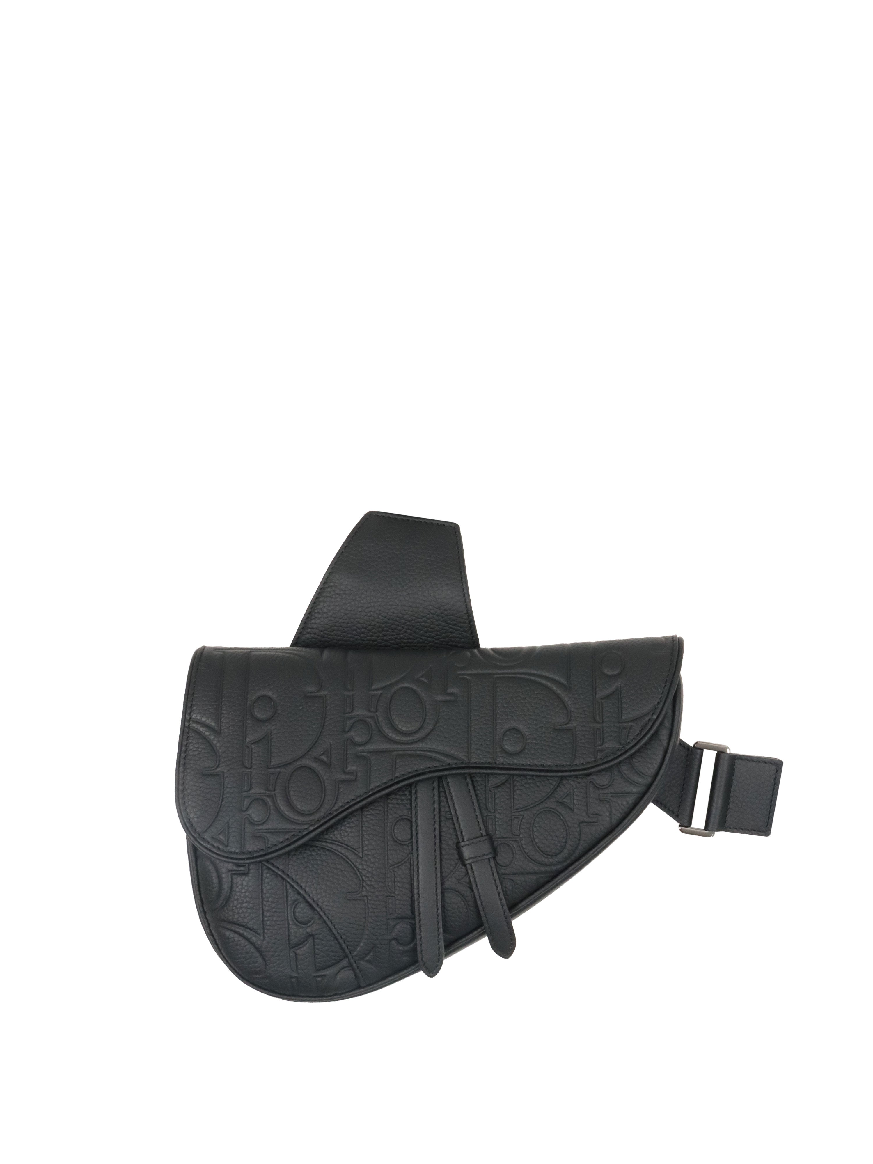Dior Black Gravity Saddle Bag.