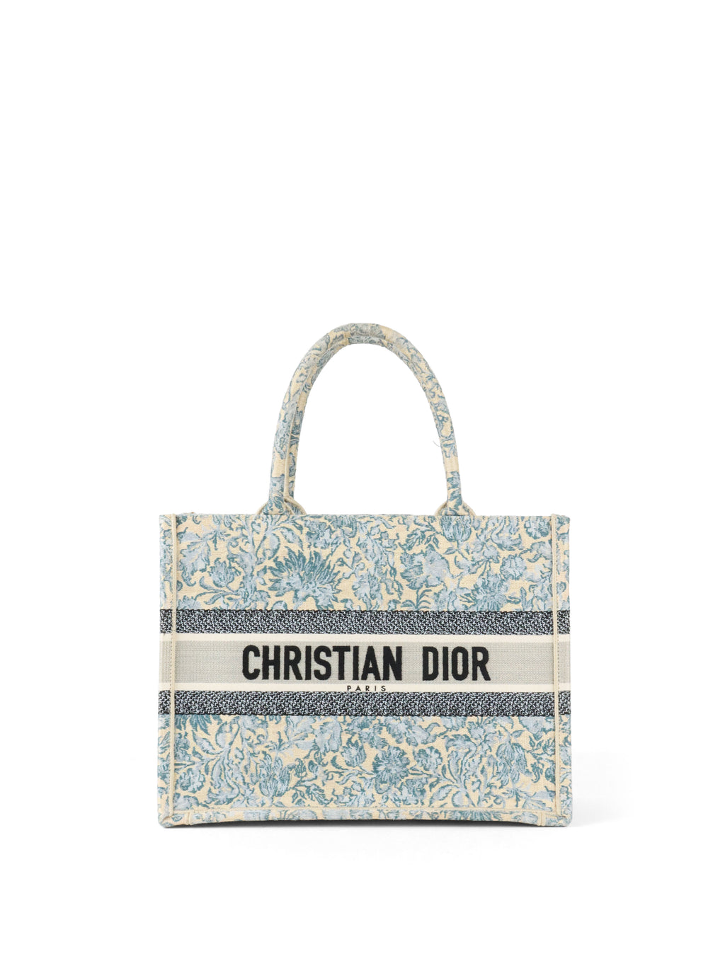 Dior Medium Blue Brocart Book Tote