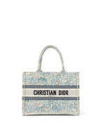 Dior Medium Blue Brocart Book Tote