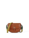 Gucci Brown Charisma Logo Embossed Leather Shoulder Bag