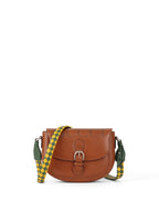 Gucci Brown Charisma Logo Embossed Leather Shoulder Bag