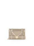 Dior Gold Metallic Diorama Wallet On Chain