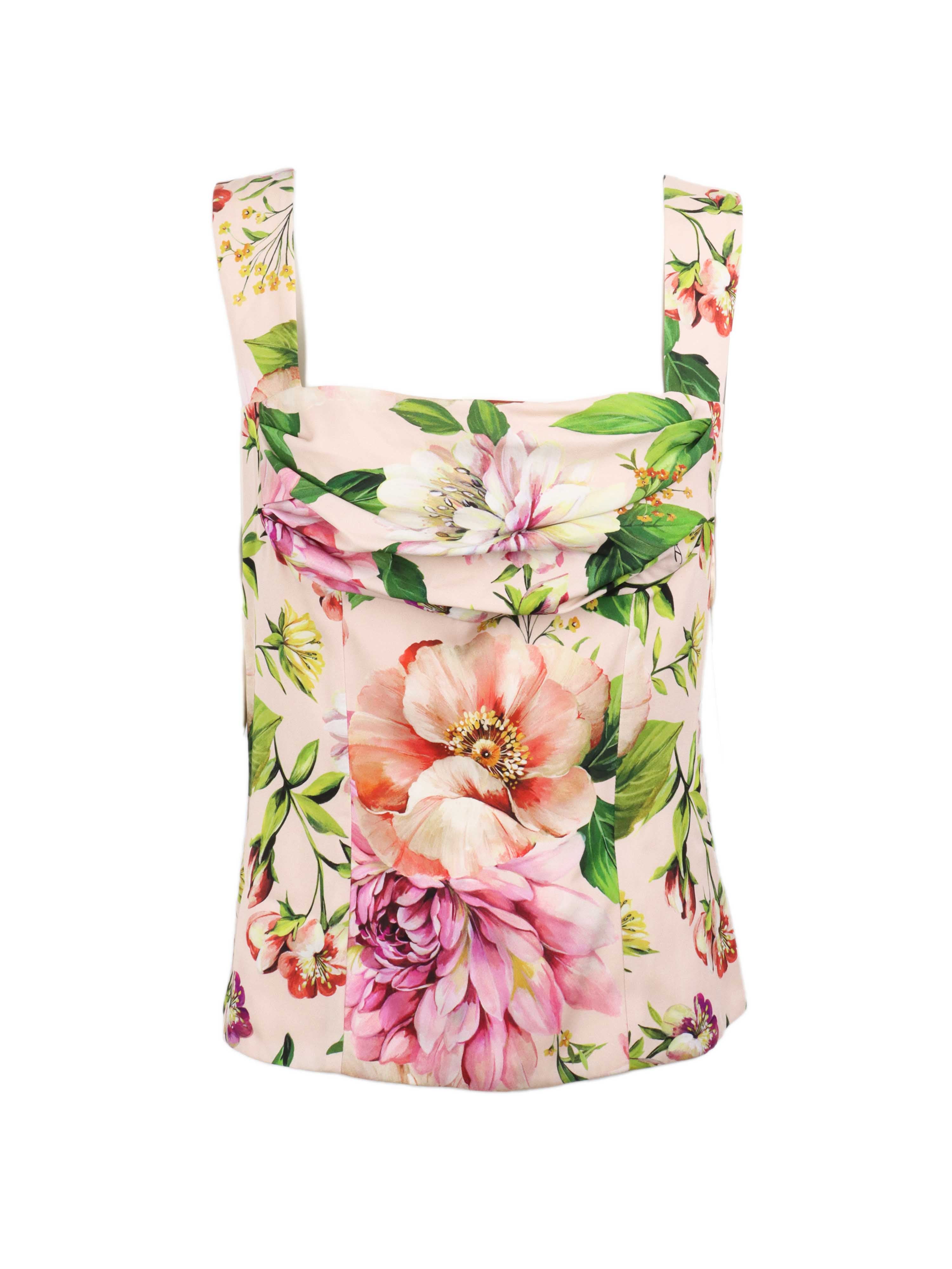 Dolce & Gabbana Floral Bustier.