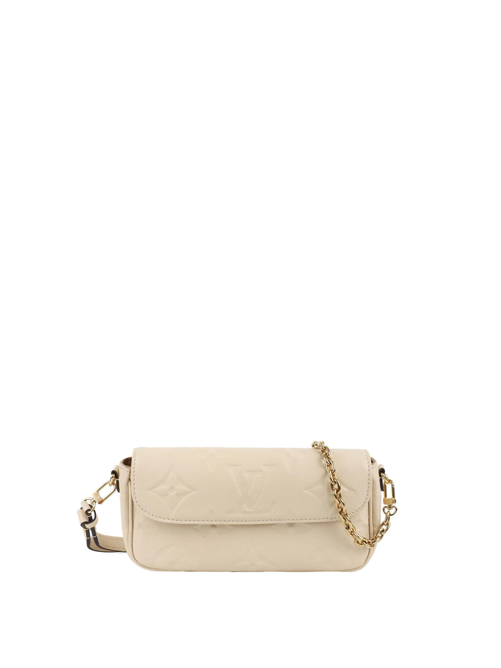 Louis Vuitton Cream Monogram Wallet on Chain Ivy.