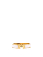 Hermes Blanc Clic H Bracelet.
