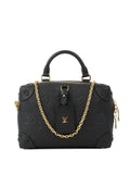Louis Vuitton Black Monogram Empreinte Petite Malle Souple Bag.