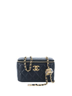 Chanel Lambskin Quilted Small Vanity Case
