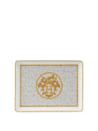 Hermes Mosaique au24 Gold Mosaic Rectangle Tray.