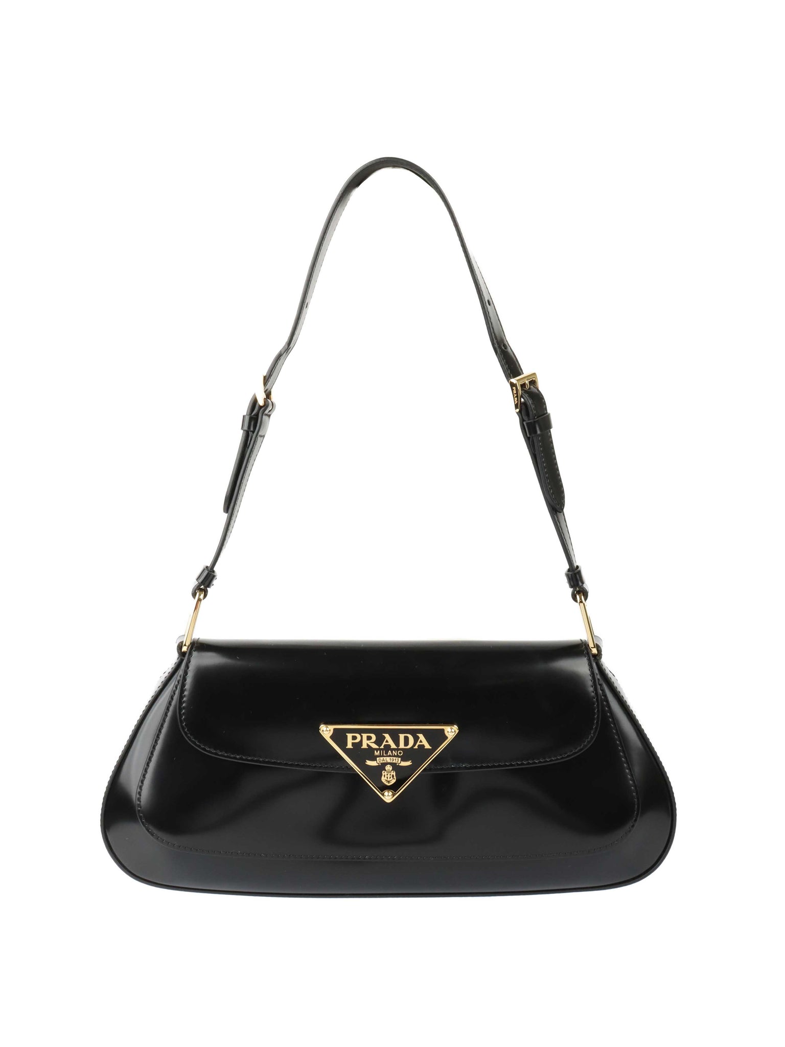 Prada Black Leather Shoulder – Votre Luxe - Main Image