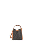 Celine Small Miel Triomphe Canvas Cube Bag