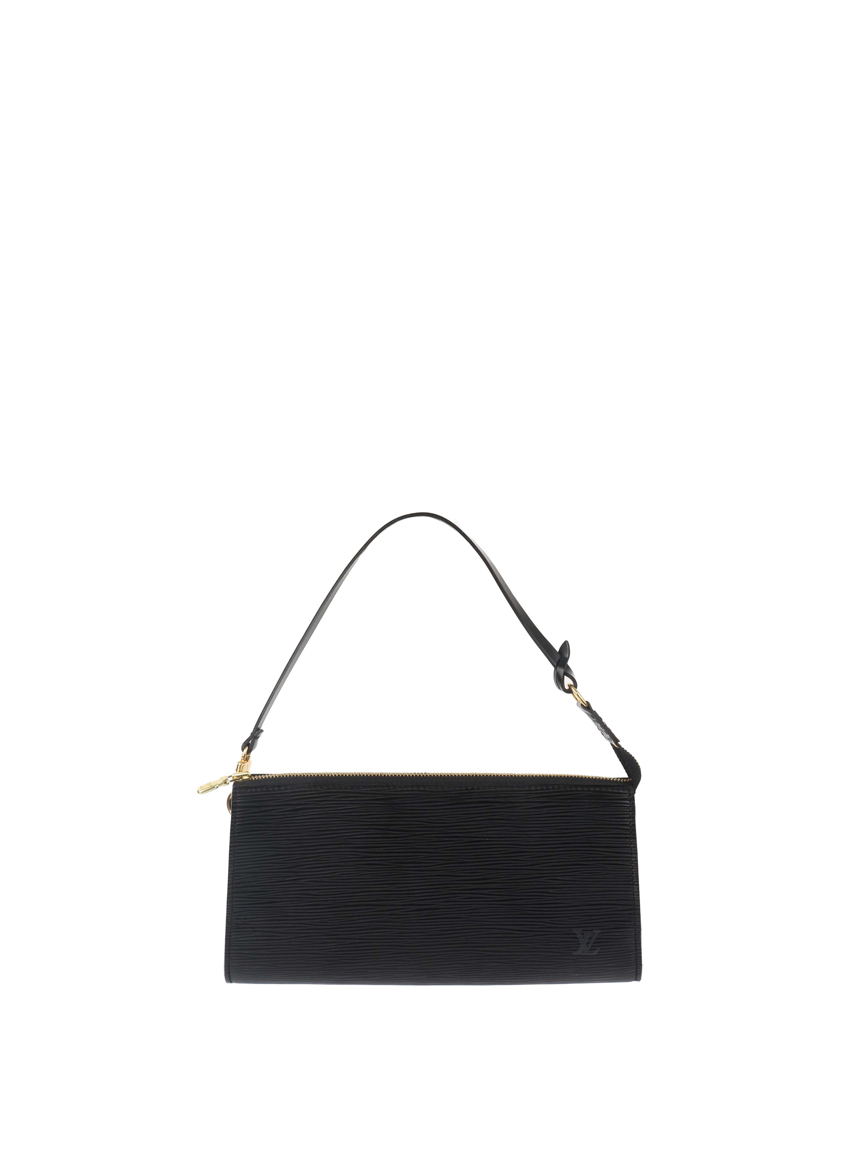 Louis Vuitton Black Epi Leather Pochette Accessoires.