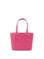 Dolce & Gabbana Pink Lilac Small Shopper Logo Bag.
