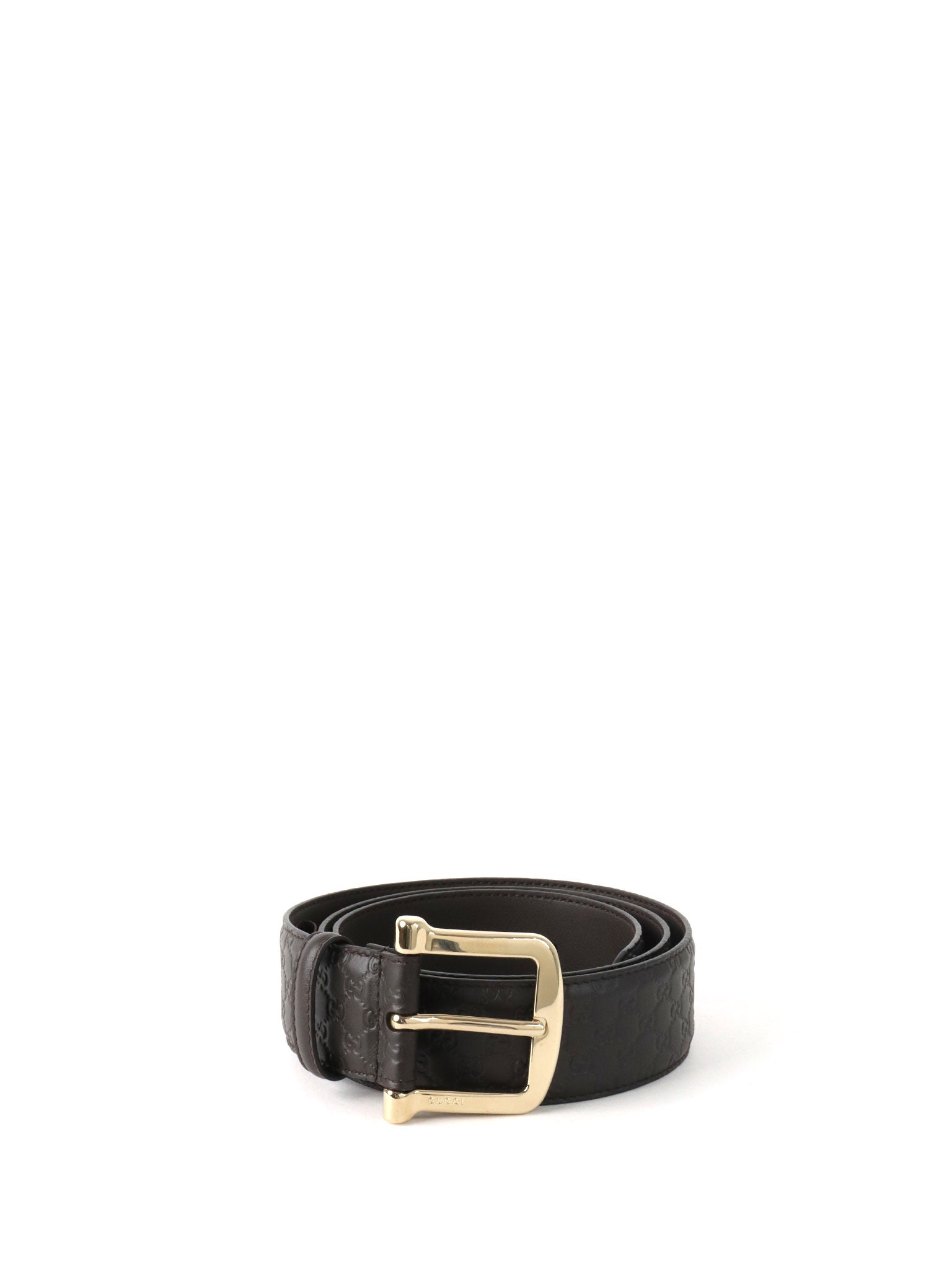 Gucci Dark Brown Microguccissima Leather Belt 90cm