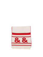 Dolce & Gabbana Red and White Scarf.