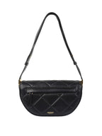 Burberry Small Black Quilted Olympia Shoulder Bag.