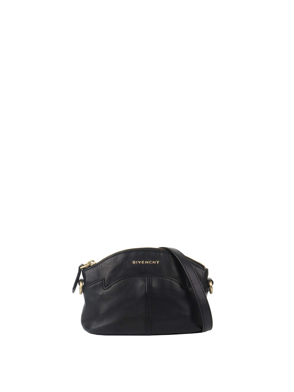 Givenchy Vintage Black Leather Crossbody Bag.