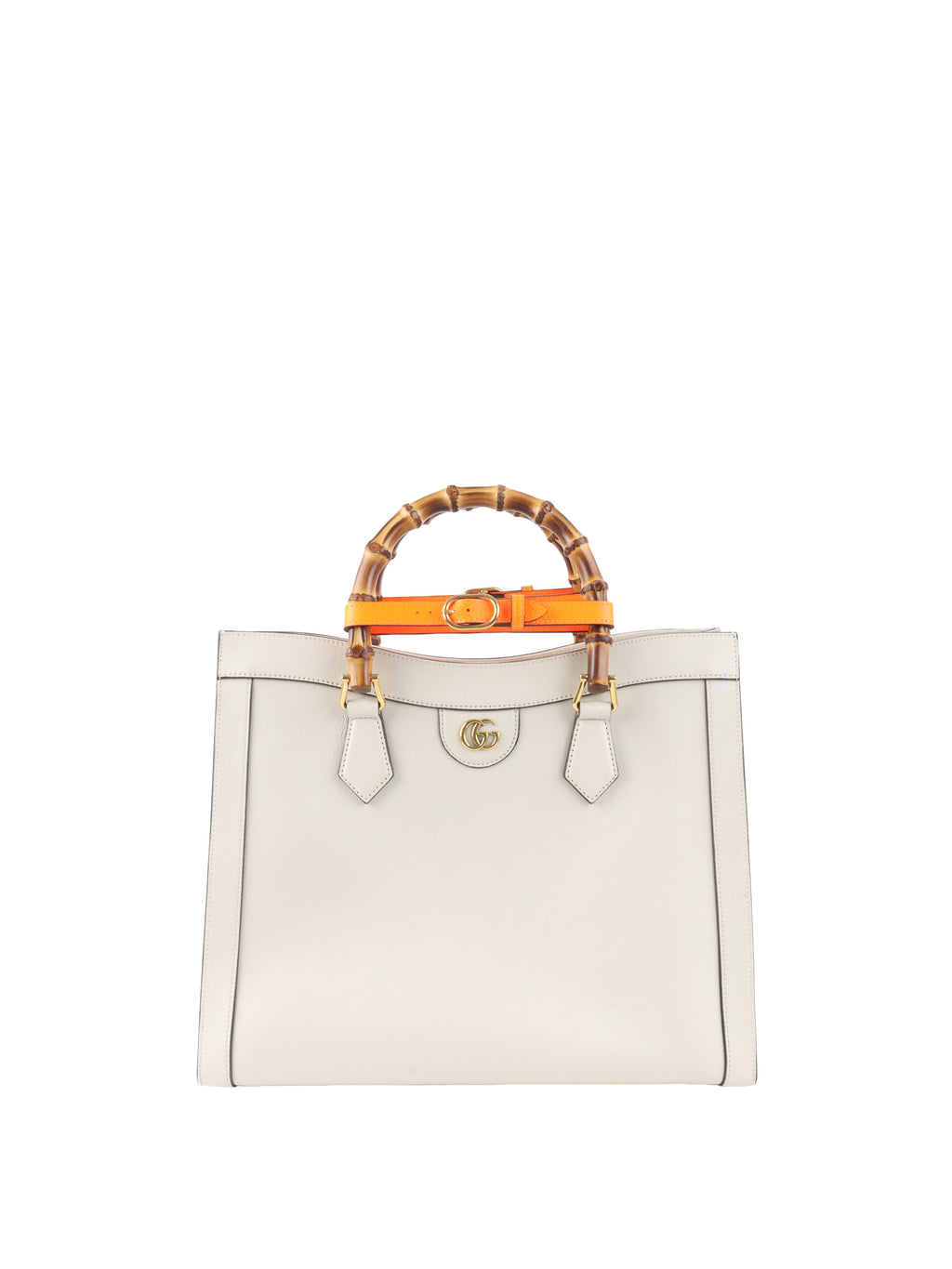 Gucci White Diana Large Tote Bag