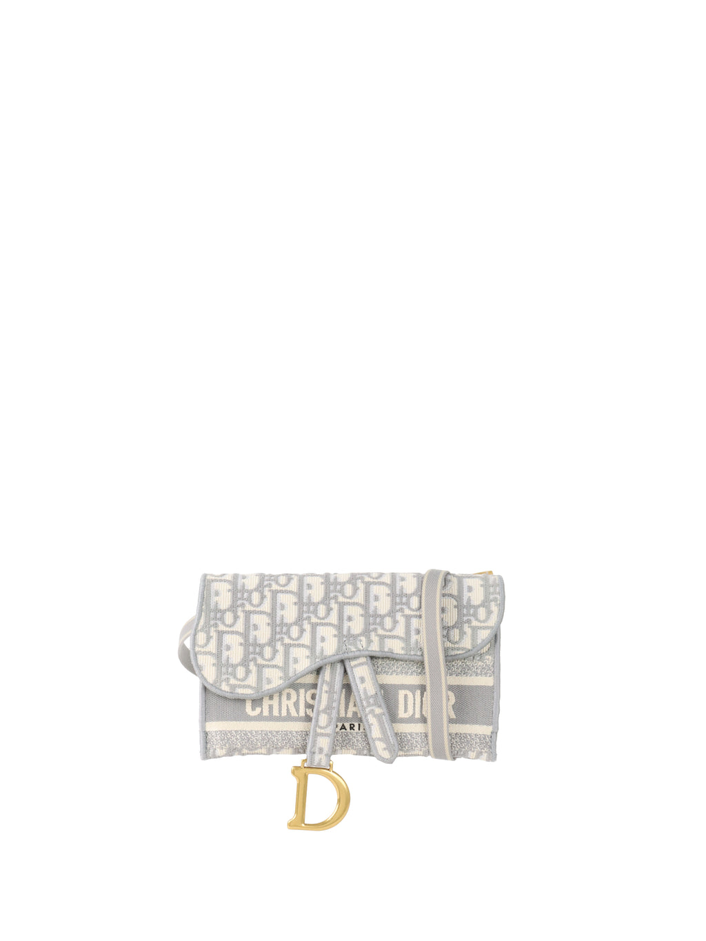 Dior Saddle Grey Belt Pouch.