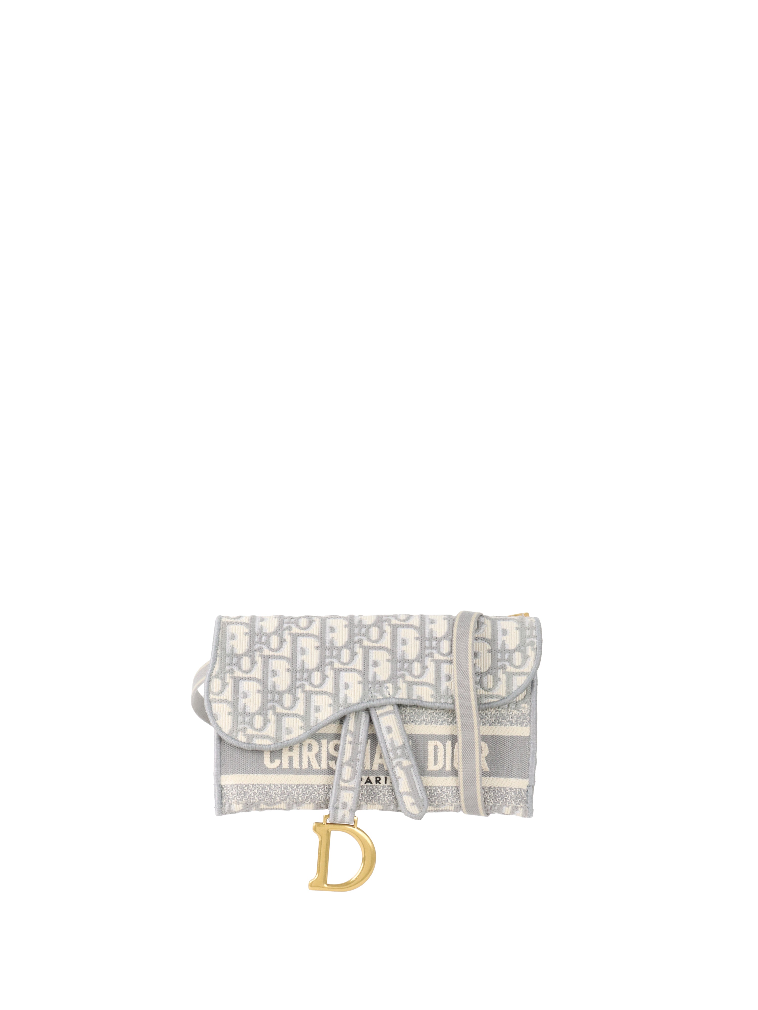 Dior Saddle Grey Belt Pouch.