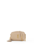 Saint Laurent Dark Beige Loulou Mini Shoulder Bag