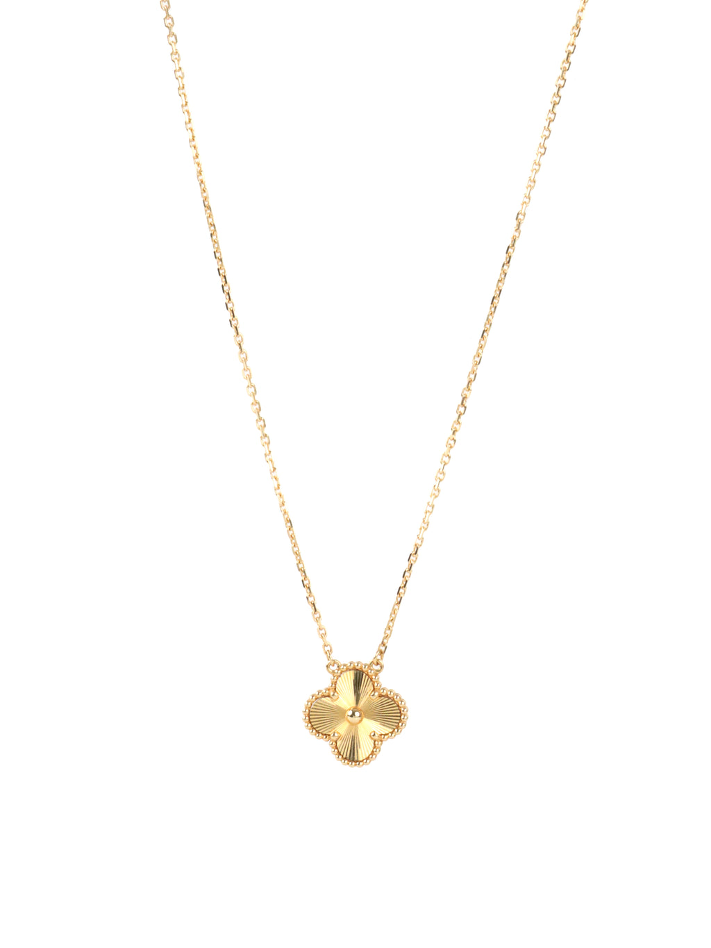Van Cleef & Arpels Yellow Gold Vintage Alhambra Pendant