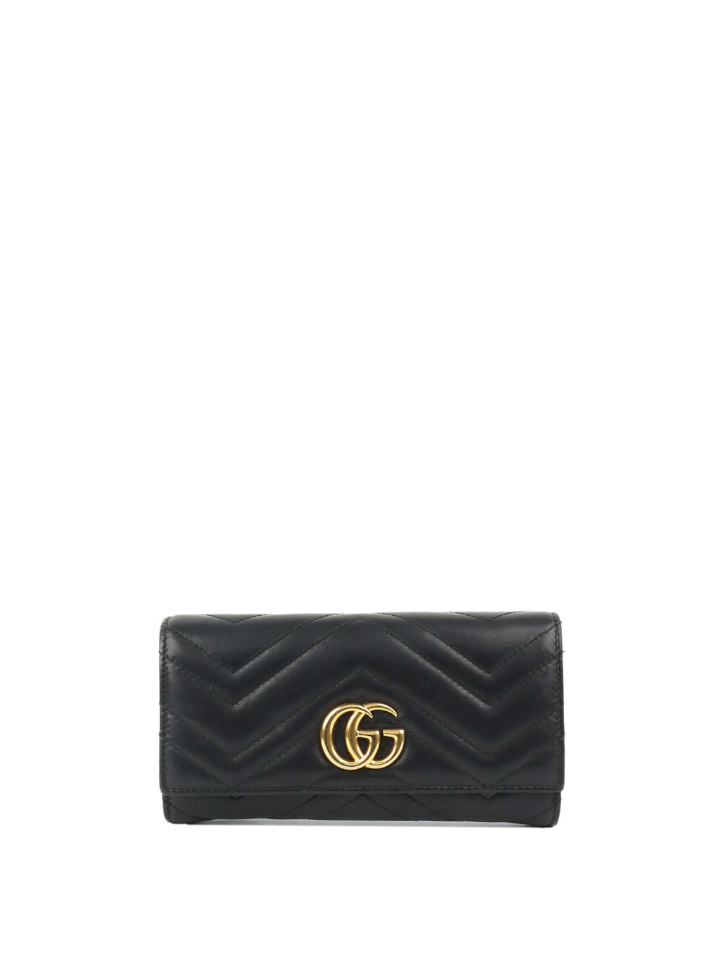 Gucci Marmont Quilted Leather Long Wallet