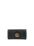 Gucci Marmont Quilted Leather Long Wallet