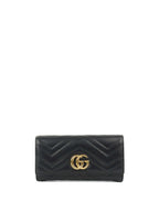 Gucci Marmont Quilted Leather Long Wallet