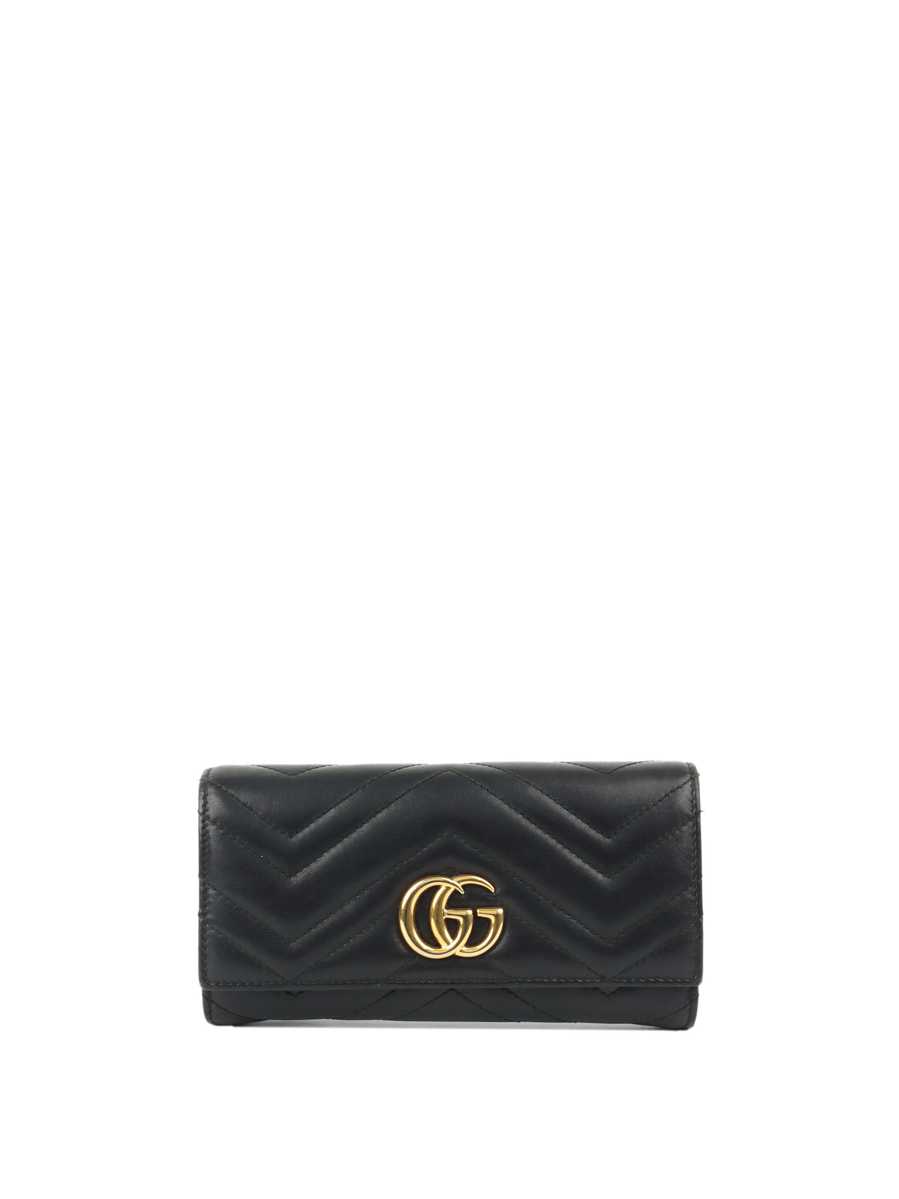 Gucci Marmont Quilted Leather Long Wallet