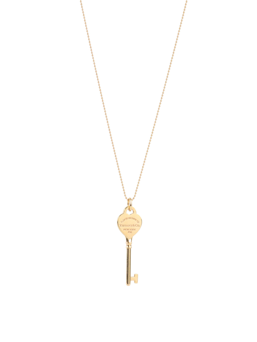 Tiffany & Co Rose Gold Return to Tiffany Key Necklace
