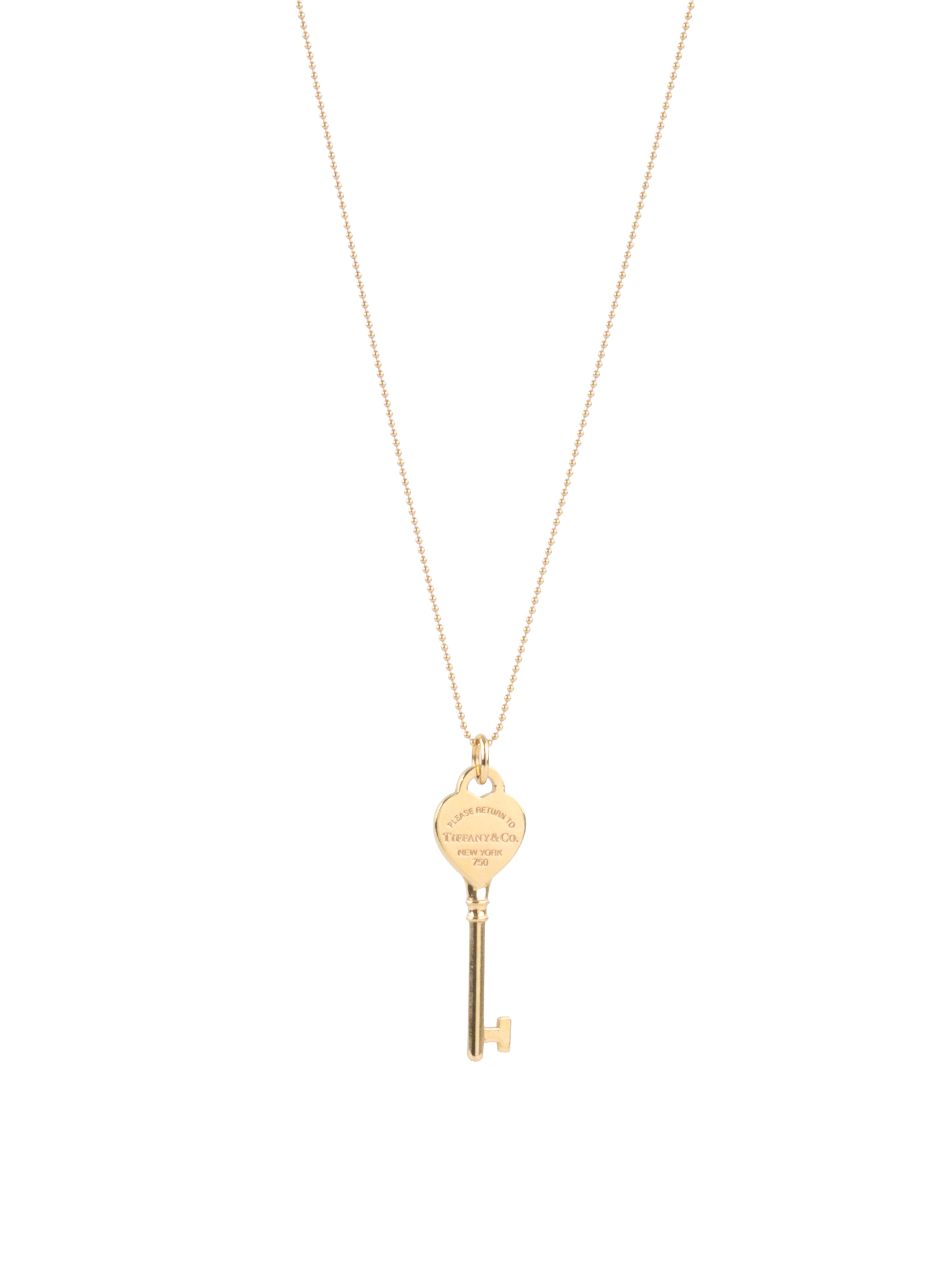 Tiffany & Co Rose Gold Return to Tiffany Key Necklace