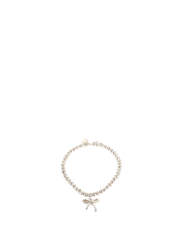 Tiffany & Co Bow Charm Bead Bracelet