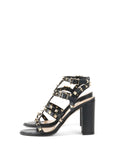 Valentino Black Rockstud Open Toe Sandals