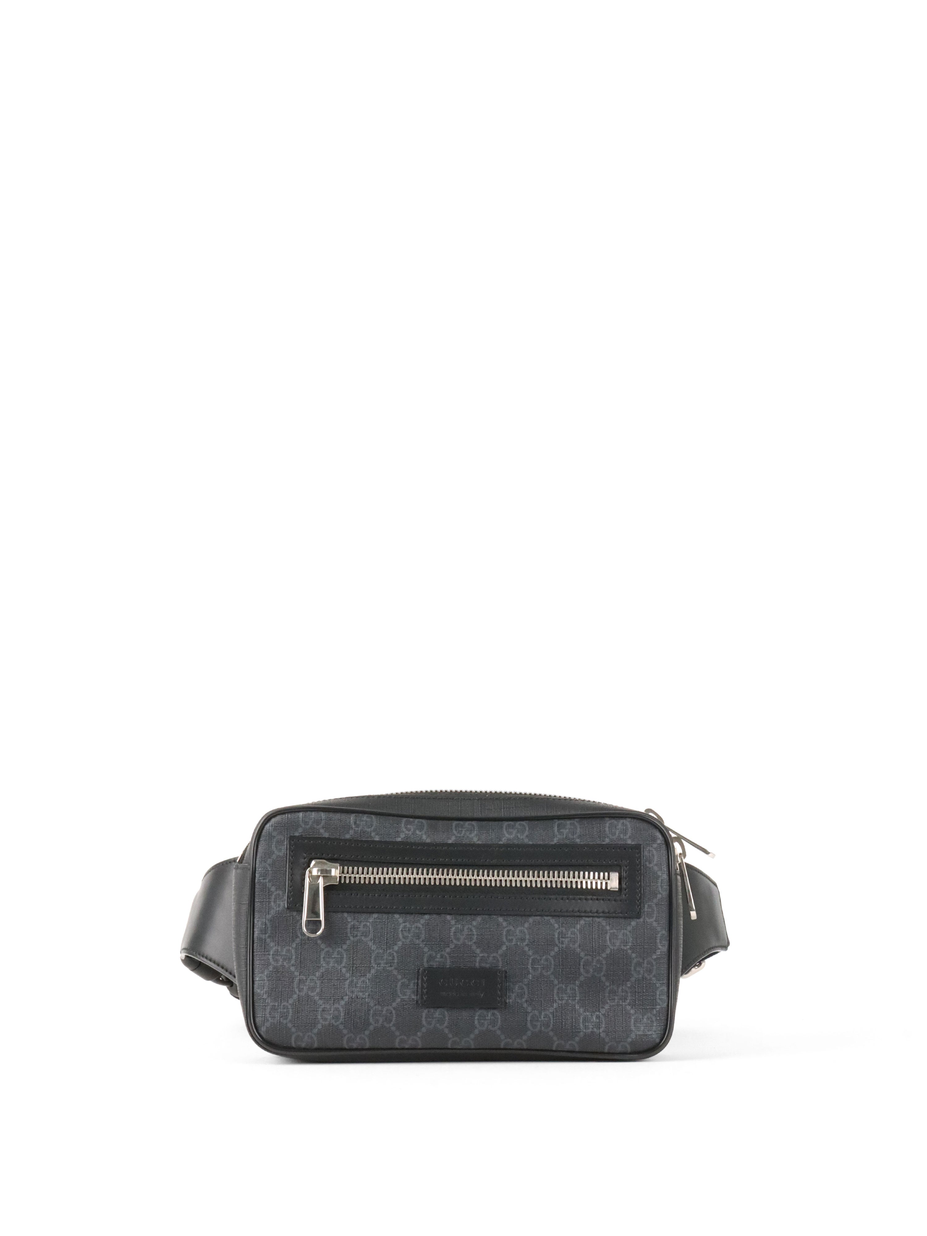 Gucci Black GG Supreme Belt Bag