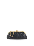 Dolce & Gabana Black Maria Nappa Leather Clutch GHW