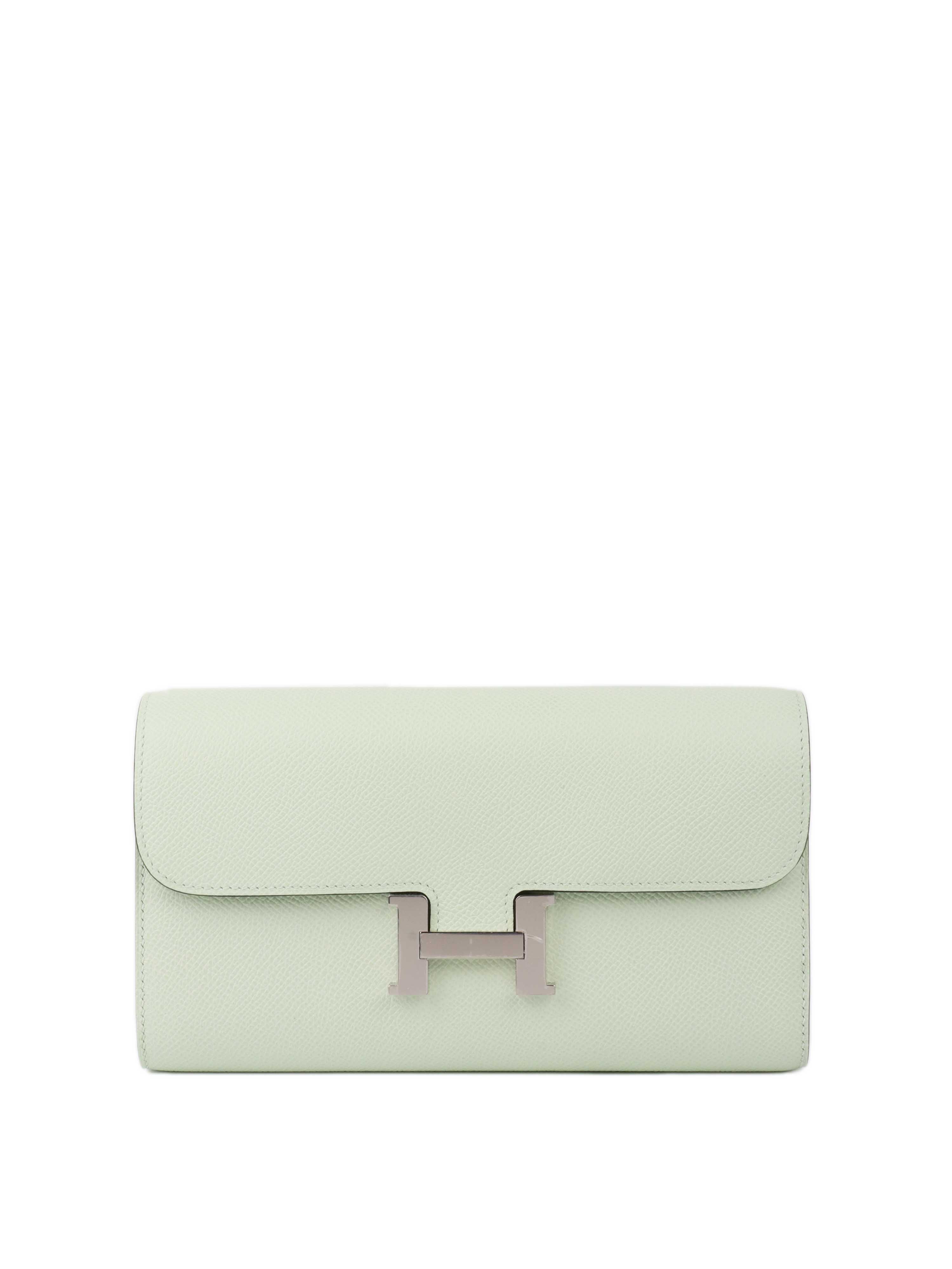 Hermes Constance To Go in Vert Fizz PHW.