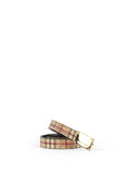 Burberry Beige Hay Market Check Belt