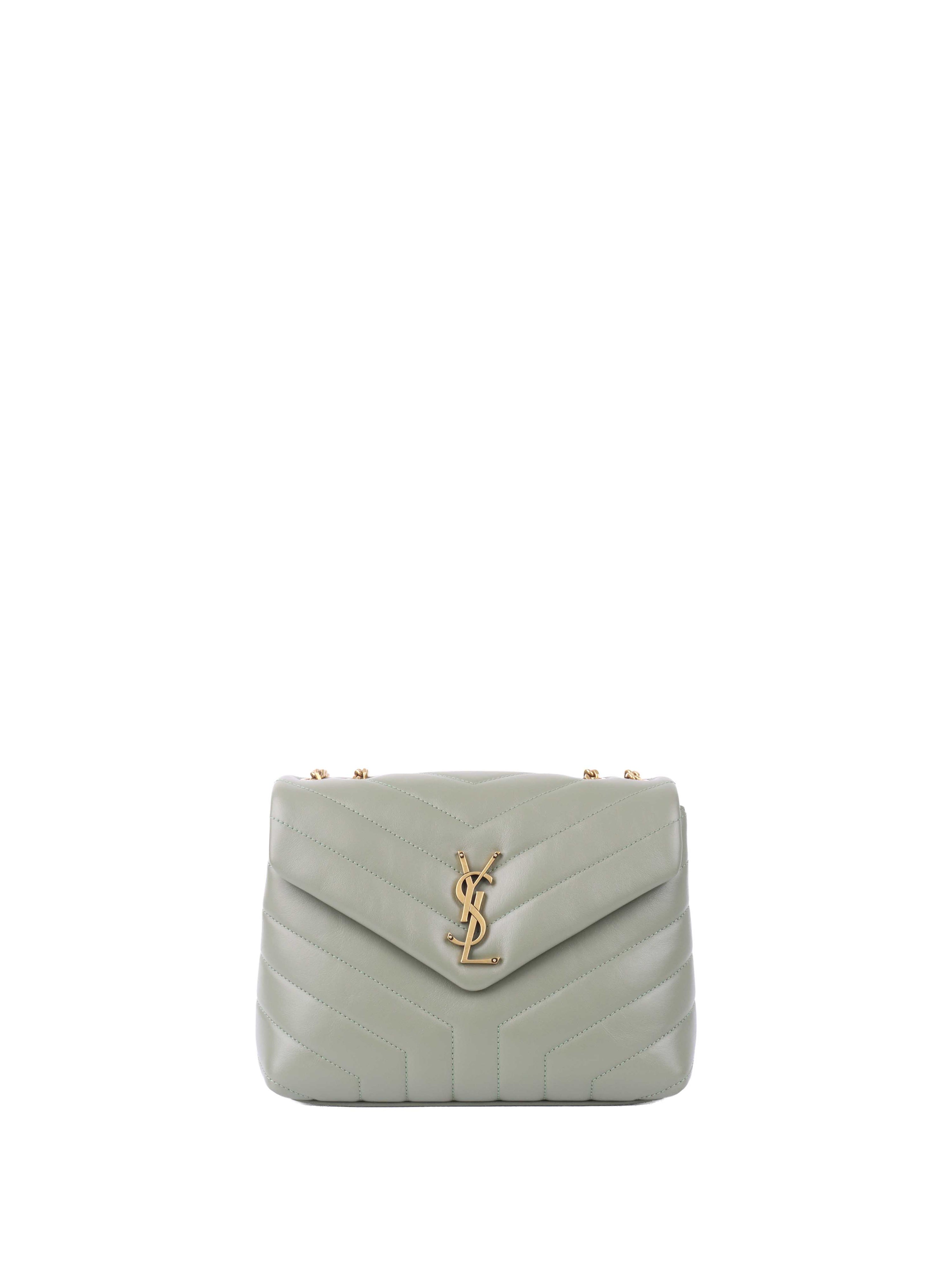 Saint Laurent Light Sage Small Loulou Bag.