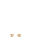 Gucci Yellow Gold and Diamonds Interlocking GG Studs Earring